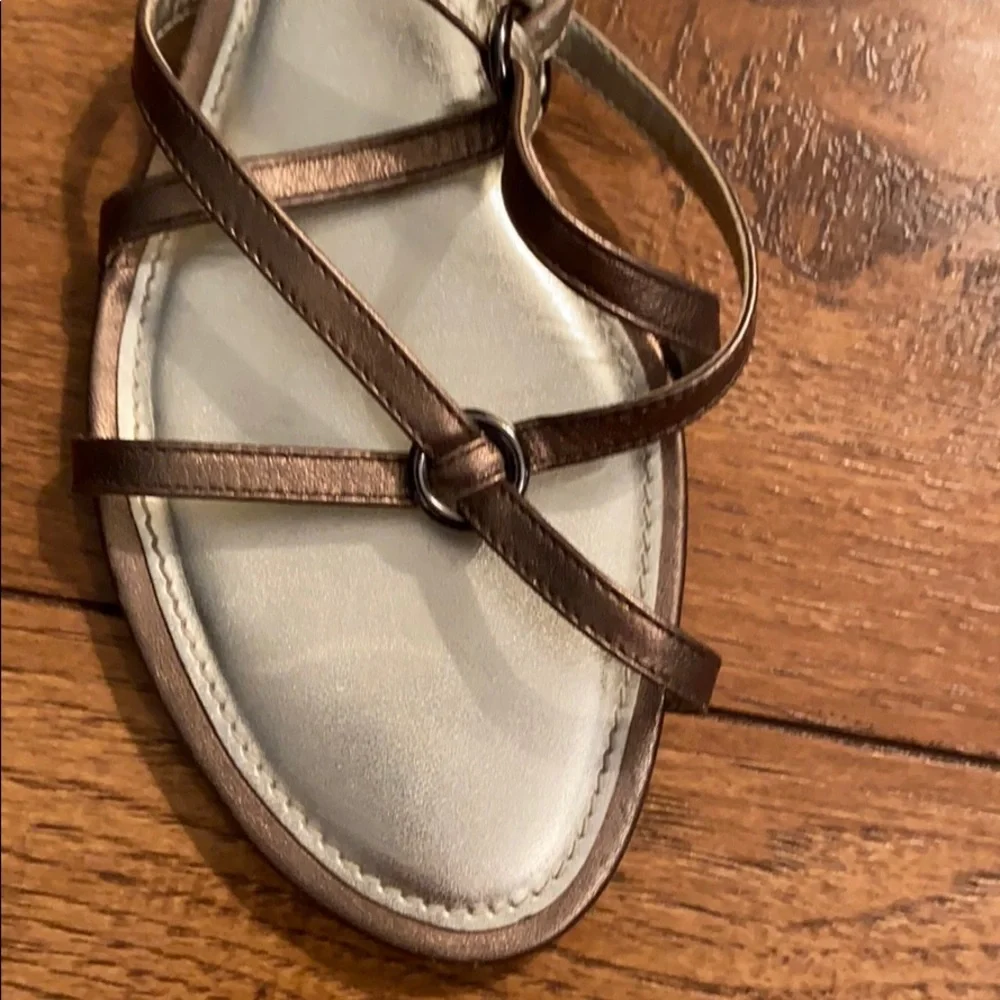 Talbots Strappy Gold Sandals